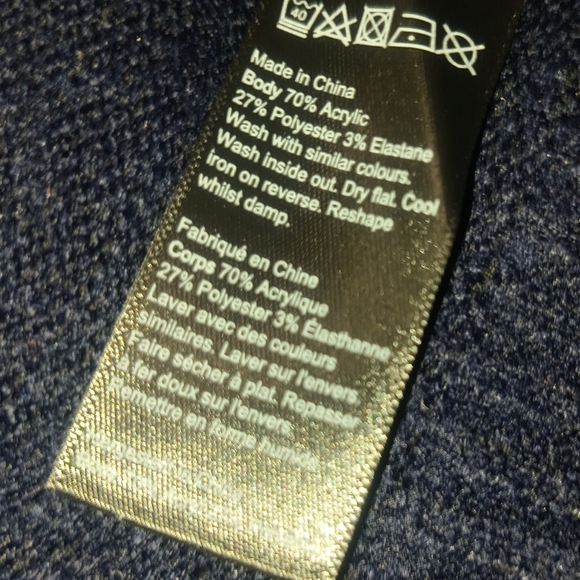 NEW Evans Navy Sweater / Size  2X - Picture 7 of 8